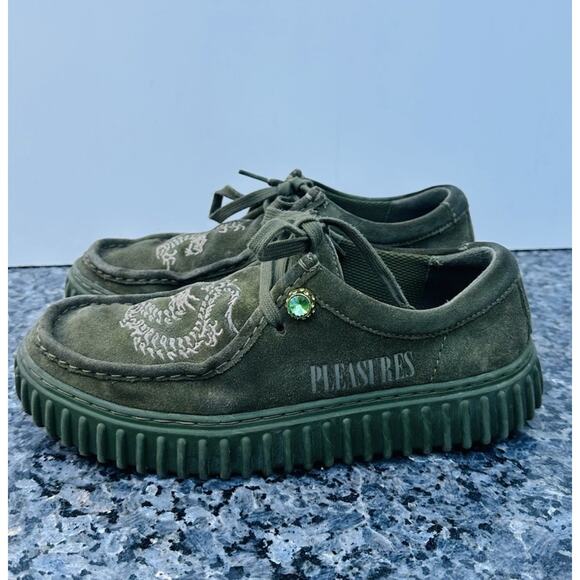 Clarks x Pleasures Torhill Drgn Olive Sneakers Men’s US 7 Limited Edition main image 12